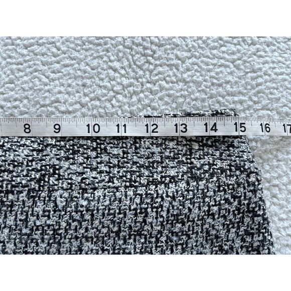 Van Heusen Studio Womens Black Tan Gray White Tweed Pencil Mini Skirt Size 4 - Picture 5 of 7